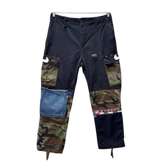 Nike SB Other - Nike SB Patchwork Ripstop Cargo Pants Camo Denim Navy Skateboarding Mens 30-32